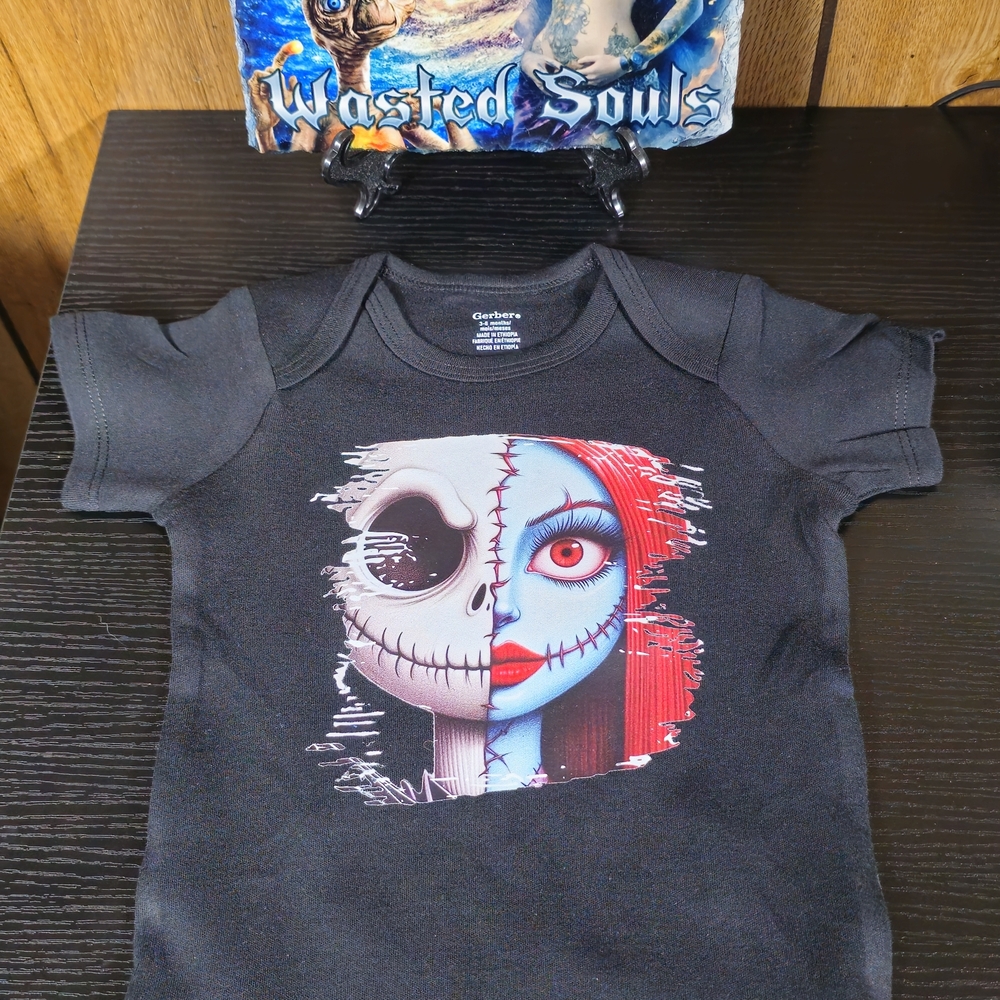 Black Graphic Baby Onesie Nb4 Xmas